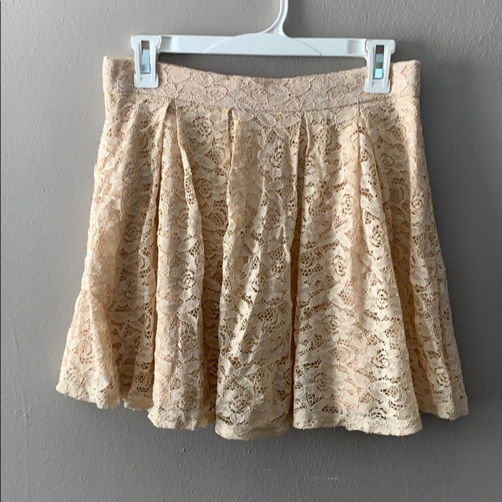 Donating soon! Forever 21 lace pleated skirt